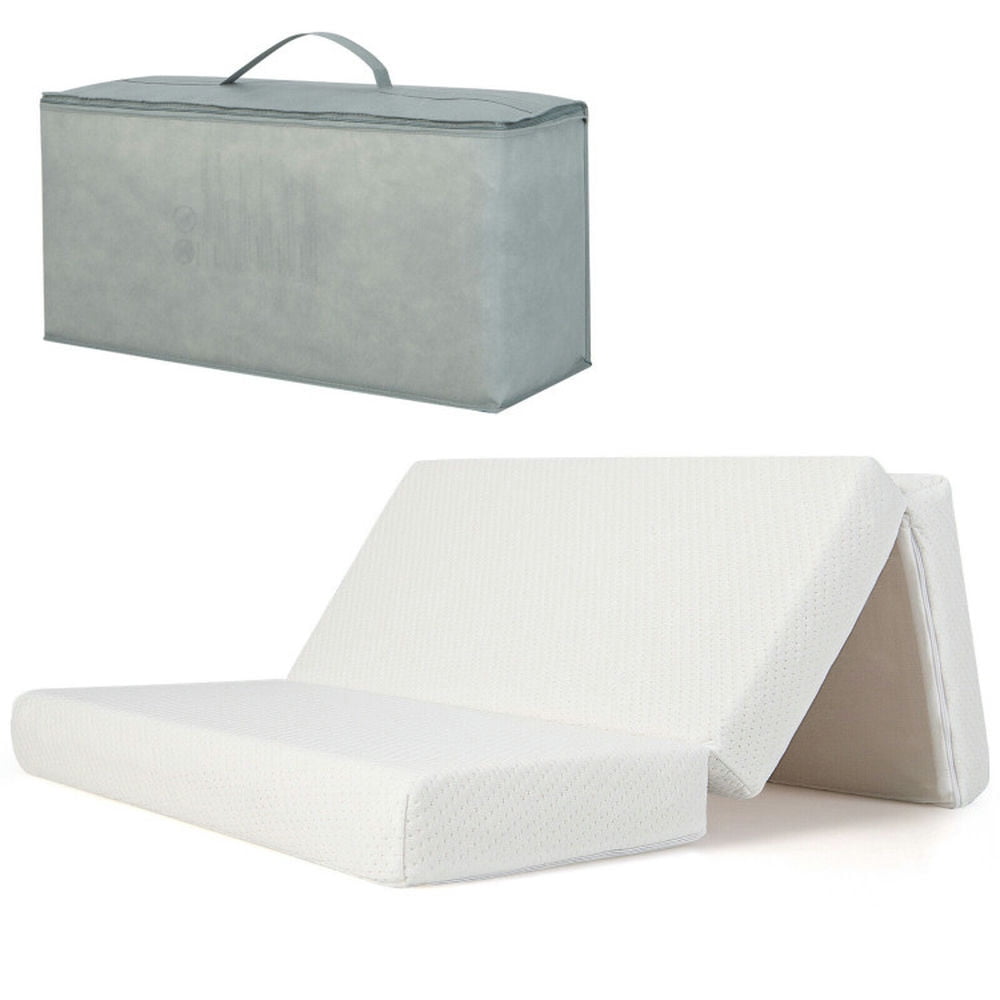 Resenkos Tri-Fold Pack and Play Mattress with 3 Inch Ultra Soft Foam, Toddler Bed Frame for Sleeping and Sleepovers Resenkos Tri-Fold Pack and Play Mattress with 3 Inch Ultra Soft Foam, Toddler Bed Frame for Sleeping and Sleepovers