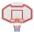 thumbnail image 1 of Resenkos Wall Mount Shatterproof Backboard Basketball Hoop - White/Red, 1 of 8