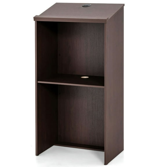 Resenkos Wooden Floor Standing Podium Speaking Lectern