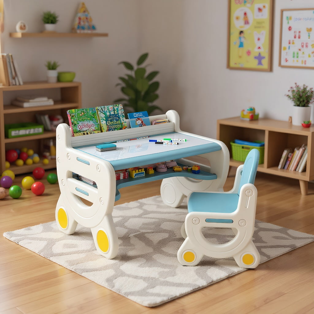 Resenkos Wooden Kids Toy Box with Safety Hinge-Green, Kids Toy Storage for Kids, Boys, Girls, Nursery