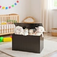 thumbnail image 1 of Resenkos Wooden Toy Box Kids Storage Chest Bench -Brown, Kids Toy Storage for Kids, Boys, Girls, Nursery, 1 of 10