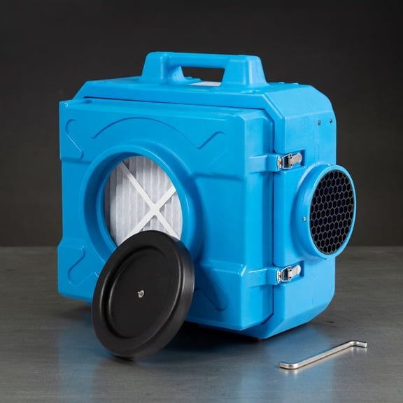Resenkos Industrial Air Scrubber for Commercial Spaces 5002000 sq. ft Coverage, ETL-Certified, HEPA + Pre-Filter, Variable Speed & Filter Change Indicator