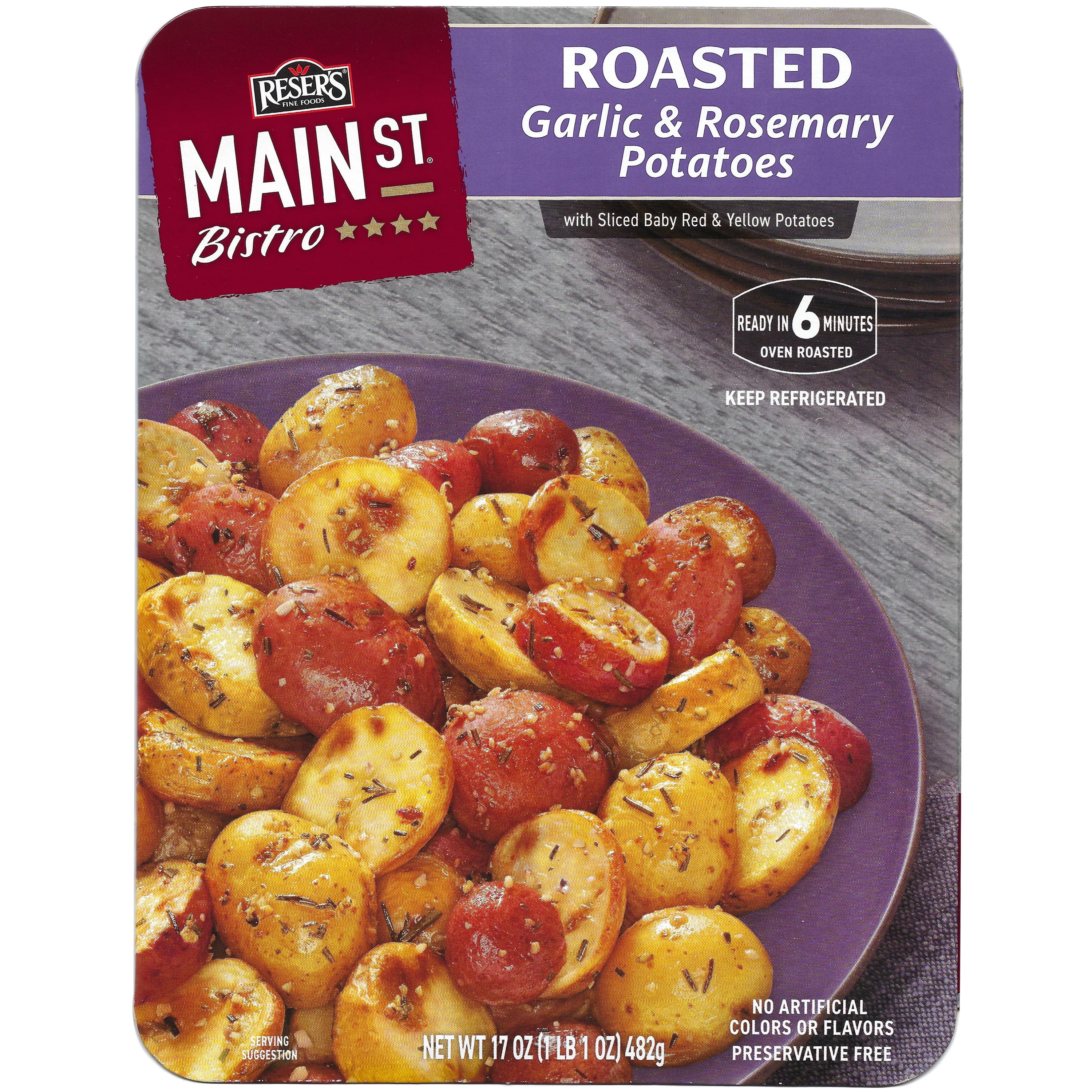 Reser's Main St Bistro Roasted Garlic & Rosemary Potatoes, 17 oz Tray