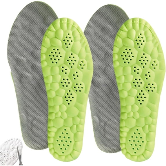 Reserve Nest Insoles, Reserve Nest Shoe Inserts, 4d Cloud Technology Insole - Super Soft, Lightweight and Sweat Absorbent, Comfortable Non Tiring Feet (11.5-12.5,Gray)