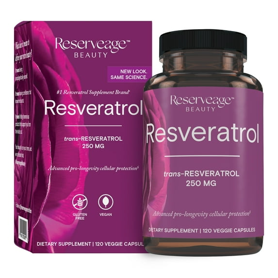 Reserveage: Resveratrol 250mg (120 Capsules)