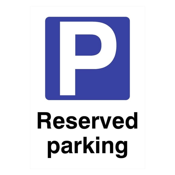 Reserved Parking P Sign Parking Signs & Permits Metal Sign - Caution Safety Warning Security Signs Indoor & Outdoor Size: 12 x 16 inch