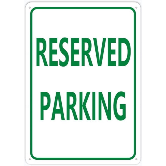 Reserved Parking Sign Outdoor, Uv Printed Rust Free,Yard Sign For Home, Business, Driveway Alert (Aluminum) Size: 8 x 12 inch