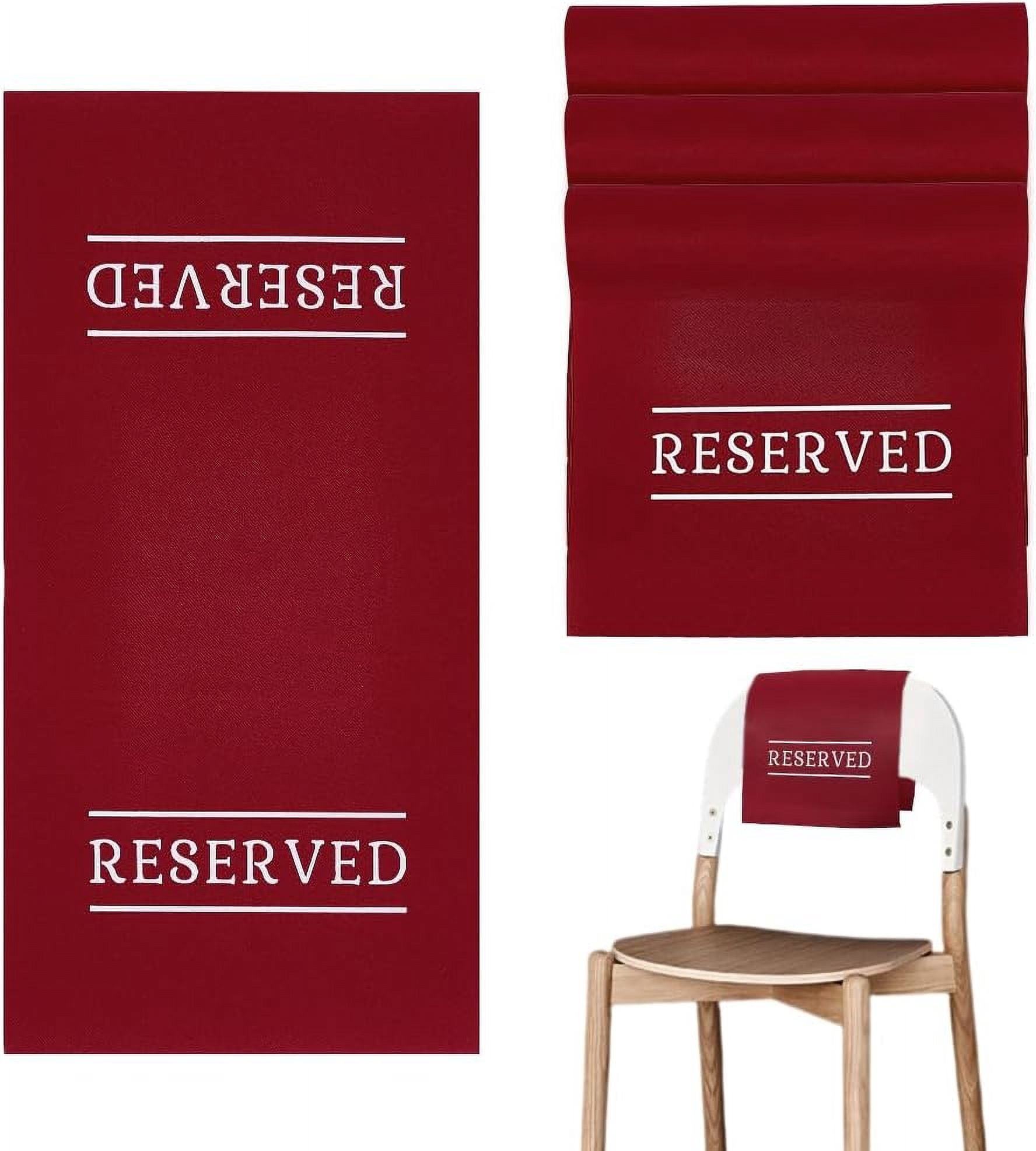 Reserved Seating Sign Seating Placeholder with Printed Word Reserved ...