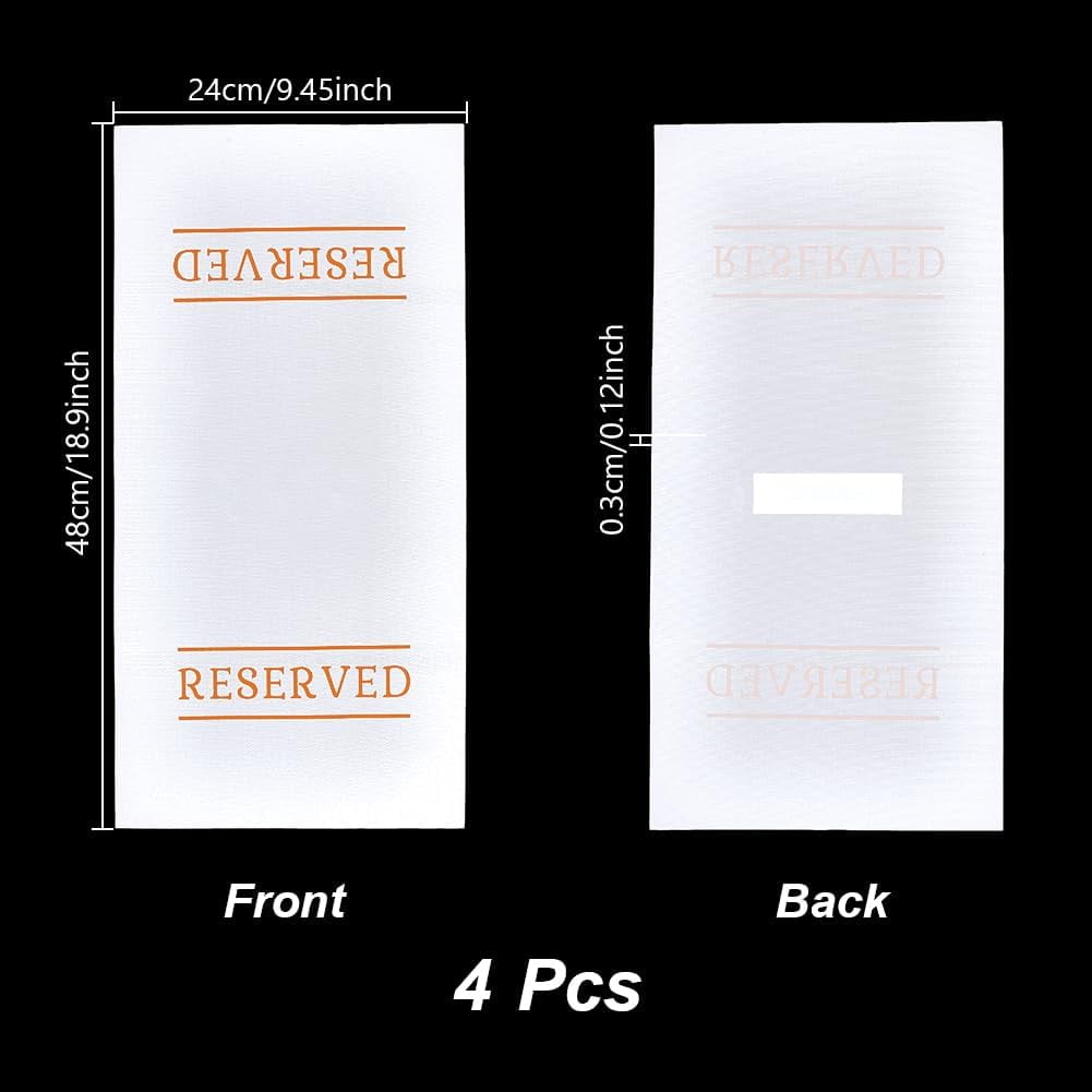 Reserved Seating Sign Seating Placeholder with Printed Word Reserved ...