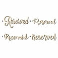 thumbnail image 1 of Reserved Sign Unfinished Wood Cutout Home Decor DIY Option 2- 24" Wide / 1/8", 1 of 3