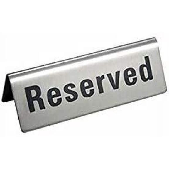 Reserved Table Sign 4.75x1.75 - 6 Pack