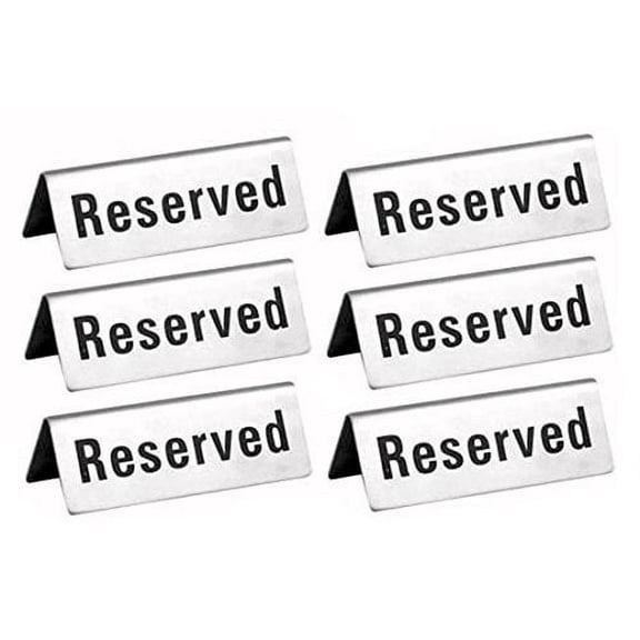 Reserved Table Signs 4.75x1.75 - 12 Pack