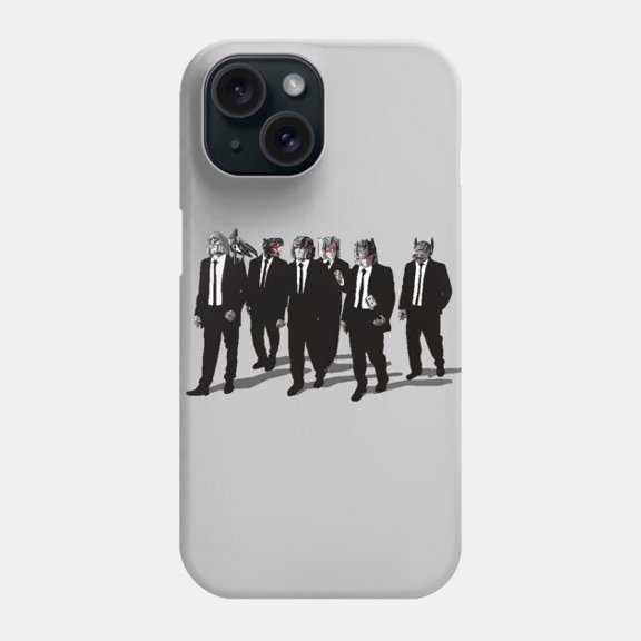 Reservoir Bots Protective Cover for iPhone 11–17 Pro Max Funny Mashup Design