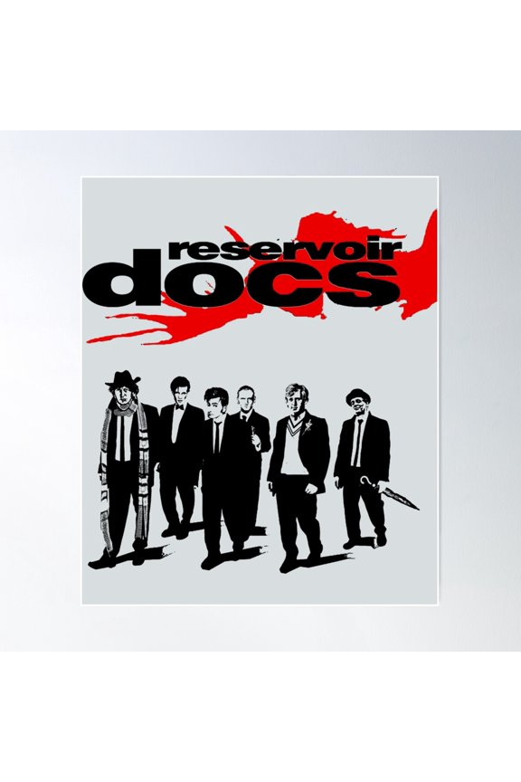 Reservoir Docs Poster Wall Art, Modern Wall Decor For Living Room Bedroom, 12x18 UNFRAMED