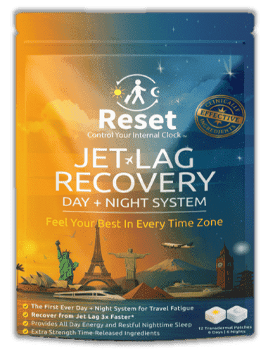 Reset Jet Lag Recovery Patch System | Travel Fatigue Relief, Circadian Rhythm, Sleep Support & Energy Boost,  12 Count