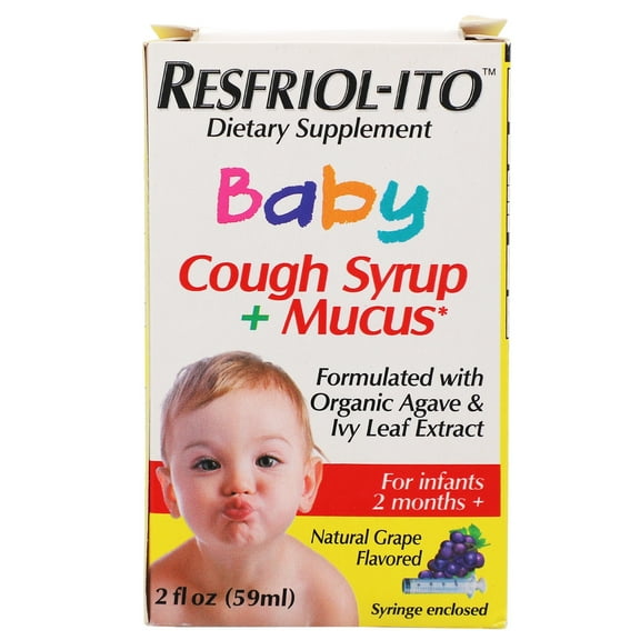 Resfriol-Ito Baby Cough and Mucus Relief Syrup, Grape Flavor, 2 fl oz