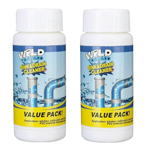 Reshline Drain Cleaner, 2025 Upgraded Reshline Sink and Drain Cleaner, Powerful Sink and Drain Cleaner Powder Cleaning, Reshline Foam Cleaner for Home Kitchen Toilet, Quickly Clean (2pcs, 110g)