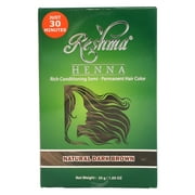 Reshma Henna Powder Natural Dark Brown Semi Permanent Hair Color, 1.05 Oz