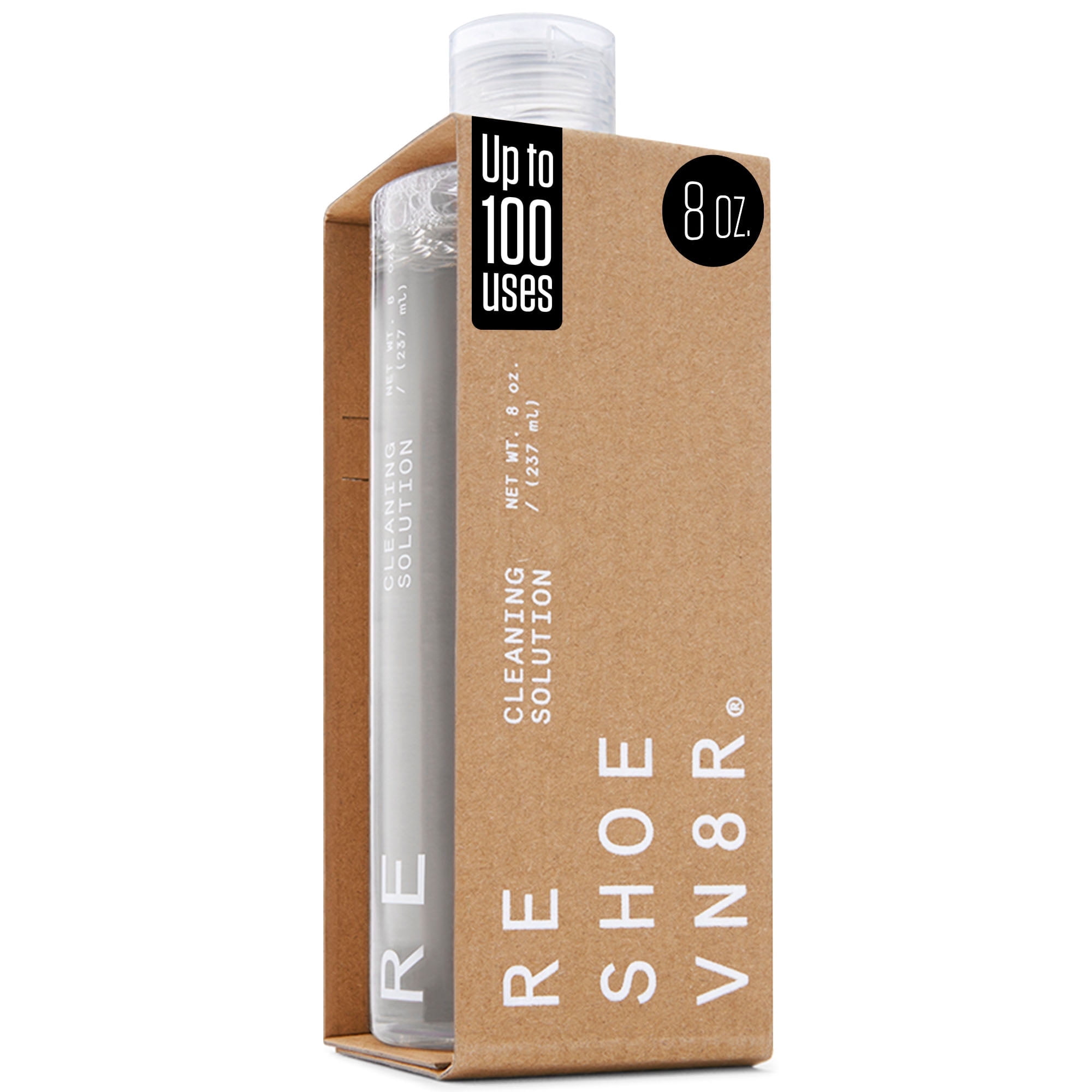 Reshoevn8r 8 oz Natural Shoe Cleaning Solution, All-Purpose Sneaker Cleaner for Leather, Suede, and Mesh