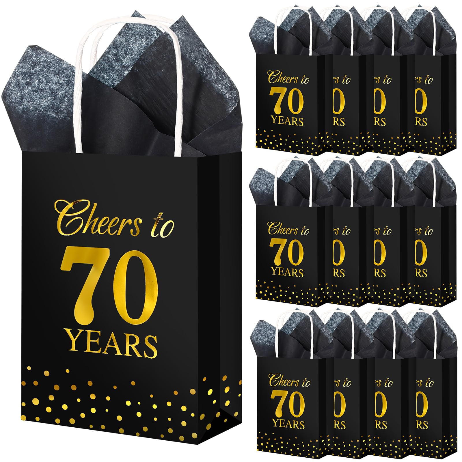 Resholder 20 Pack Cheers STF9 to 70 Years Gift Handle 70th Birthday