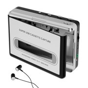 Reshow Portable Walkman Cassette Player, USB Tape to MP3 Digital Converter for Laptop/PC, Silver