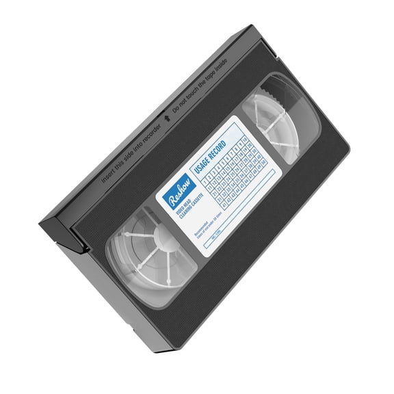 Reshow VCR Head Cleaner Dry Technology, No Fluid Required, for VHS/VCR Players Video Head Cleaning