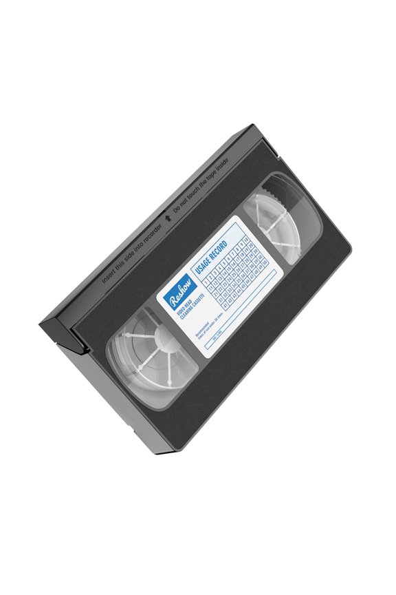 VCR Head Cleaner Dry Technology, No Fluid Required, for VHS/VCR Players Video Head Cleaning