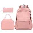 thumbnail image 1 of Resicozy 3 Pcs Backpack Bookbag Casual Lightweight Travel Rucksack Daypack Backpacks for Teens College Bags Backpack 2026 Pink, 1 of 9