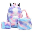 thumbnail image 1 of Resicozy Backpack for Womens Bag colorful Tie Dye backpack With Lunch Box and Pencil Case Purple Pink, 1 of 4