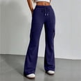 thumbnail image 1 of Resicozy Baggy Flare Cargo Pants for Women Hiking Wide Leg Pants with Pockets Y2K Clothes Casual Travel Blue S, 1 of 8