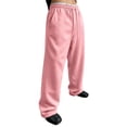 thumbnail image 1 of Resicozy Baggy Sweatpants Men Wide Leg Drawstring Waist Loose Sweatpants with Pockets Pink 2XL, 1 of 8