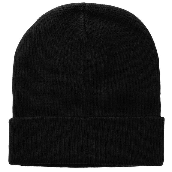 Resicozy Beanie for Men Winter Hats Cuffed Knit High Stretch Soft Comfortable for Winter Outdoor Sports Black
