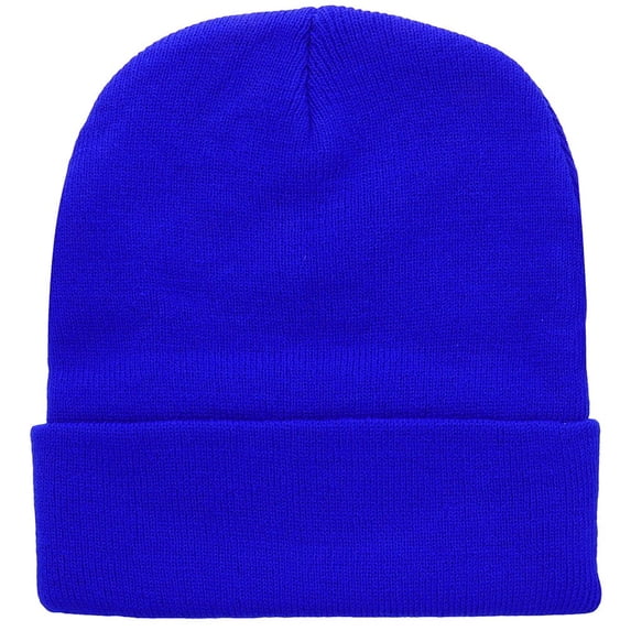 Resicozy Beanie for Men Winter Hats Cuffed Knit High Stretch Soft Comfortable for Winter Outdoor Sports Blue