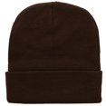 thumbnail image 1 of Resicozy Beanie for Men Winter Hats Cuffed Knit High Stretch Soft Comfortable for Winter Outdoor Sports Brown, 1 of 2