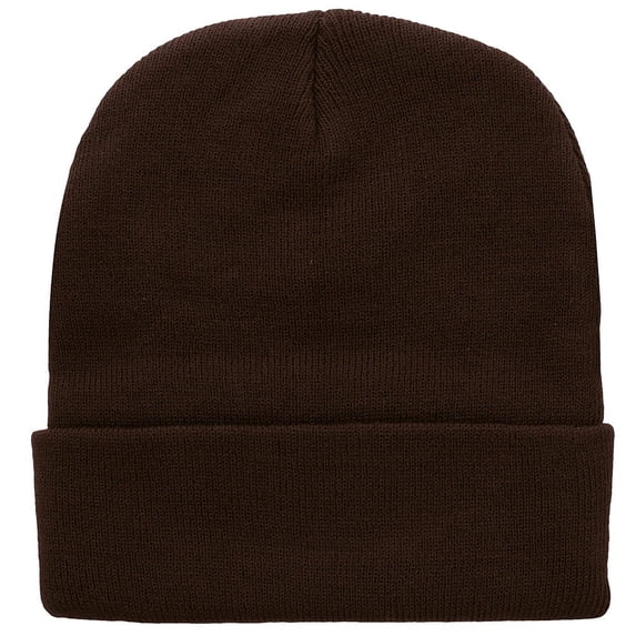 Resicozy Beanie for Men Winter Hats Cuffed Knit High Stretch Soft Comfortable for Winter Outdoor Sports Brown
