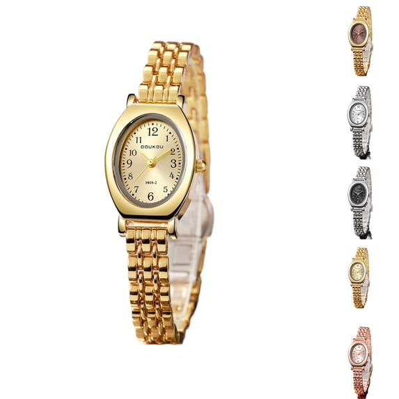 Resicozy Bracelet Watch for Women Oval Quartz Analog Wristwatch with Elegant Slim Roman Numeral Dial Watch for Ladies