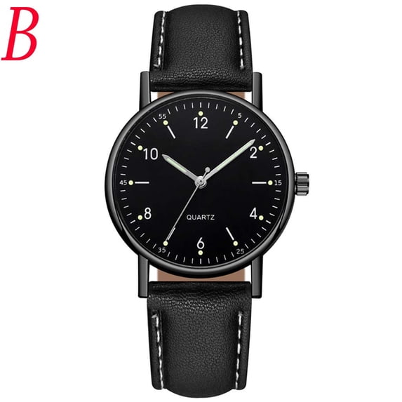 Resicozy Casual Wrist Watches for Women 2026 Leather Quartz Ladies Dress Watch Classic Gifts for Her Black with Black Face