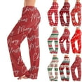 thumbnail image 1 of Resicozy Christmas Pajama Bottoms for Women Soft Wide Leg Lounge Pants Comfy Drawstring Trendy Long Pajamas Pants Hot Pink S, 1 of 7