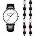 thumbnail image 1 of Resicozy Classic Gentleman Quartz Watch Leather Band Watch Dial Office Daily Male Wristwatch H One Size, 1 of 4