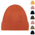 thumbnail image 1 of Resicozy Cuff Beanie Hat Unisex Warm Winter Caps Soft Breathable Cozy Stretchy Knitted Cuffed Cap Saffron, 1 of 4