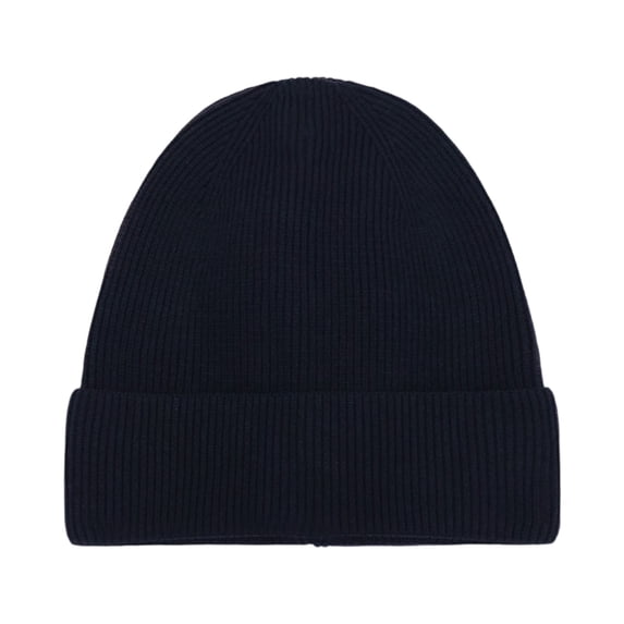 Resicozy Cuffed Beanie Knit Hat for Men Women Warm Winter Skull Cap Soft Lightweight Comfort Hat for Daily Wear Jogging Skiing Black