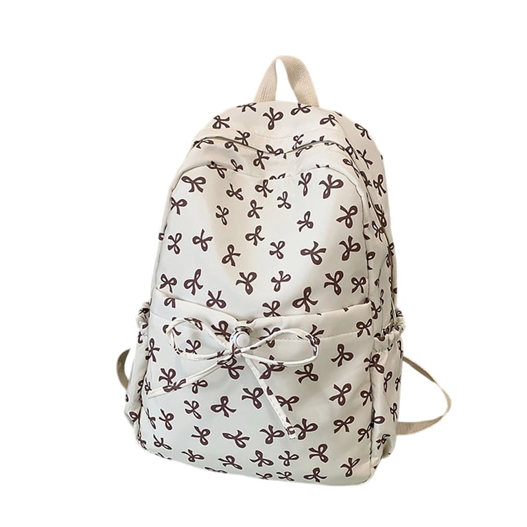 Resicozy Cute Bow Backpack for Womens Lightweight Bookbags 