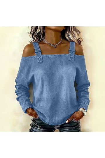 Shop Denim Off the Shoulder Tops and Stylish Women's Clothing