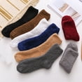 thumbnail image 1 of Resicozy Fluffy Socks for Men Soft Home Slipper Socks Winter Fashion Fluffy Sleeping Sock Light Gray, 1 of 3