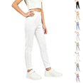 thumbnail image 1 of Resicozy Girls Athletic Leggings High Waist Stretch Casual pants, for Dance Gymnastics Yoga Running and Daily Wear 2-14 Years White 130, 1 of 4