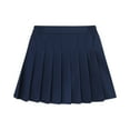 thumbnail image 1 of Resicozy Girls Kids Uniform Pleated Skorts Summer Party School Tennis Skirts Back to School Clothes Navy 6-7Y, 1 of 2
