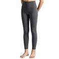 thumbnail image 1 of Resicozy Girls Leggings with Pockets Athletic High Waisted pant Workout Active Dance Running Yoga Pants for Kids3-12 Years Dark Gray 160, 1 of 5
