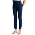 thumbnail image 1 of Resicozy Girls Leggings with Pockets Athletic High Waisted pant Workout Active Dance Running Yoga Pants for Kids3-12 Years Navy 150, 1 of 8