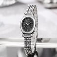 thumbnail image 1 of Resicozy Gold Watches for Women Casual Round Case Watch with Stainless Expansion 2026 Silver with Black Face, 1 of 3