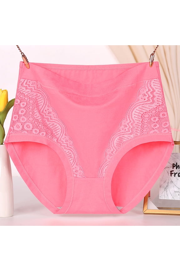 High Waist Seamless Underwear for Women No Show Panties Full Coverage Briefs 2026 Watermelon Red 5XL
